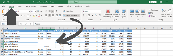 How to Merge Cell In Excel
