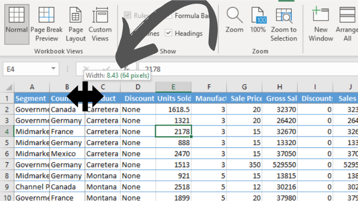 How to Check Cell Measurement in Excel